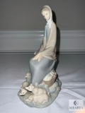 Nao by Lladro Girl with Piglets - 10