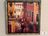 Decorator Quality Framed Venice Canal Print on Board