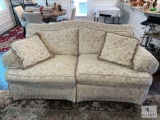 Thomasville Cream and Gold Sofa