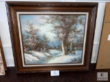 Original Snow Scene Painting