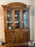 Burlington Mid-Century Two Over Three China Cabinet with Glass Shelves - NO CONTENTS