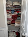 Contents of Linen Closet - Towels, Curtains, and Kitchen Linens