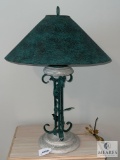 Decorative Green Metal Table Lamp