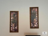Two Framed Decorative Wall Hangings