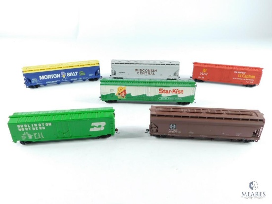 Six Miniature Train Cars