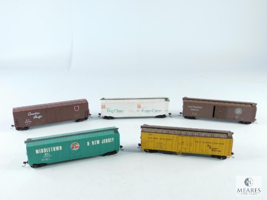 Five Miniature Train Cars