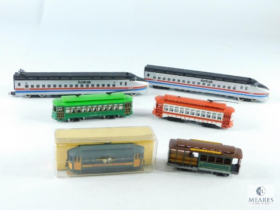 Six Miniature Train Cars