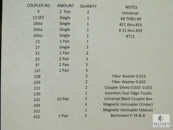 HO Scale Couplers