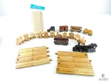 Assorted Wooden Model Train Items