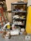 Shelf Unit and Contents - Paint Supplies, Coverings, Paper