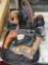 RIDGID Tool Lot: Palm Router, Belt Sander, Drill