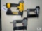 Group of Three Air Brad Nailers - DeWalt, Porter-Cable