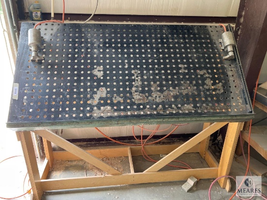 3' x 6' Door & Cabinet Clamp Table with Two Clamp Cylinders