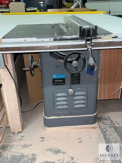 Rockwell 10" Right-Tilt Table Saw/Unisaw
