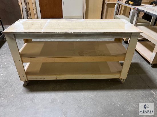 Custom-Built Rolling Work Table