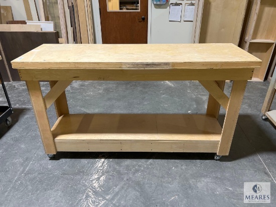 Custom-Built Rolling Work Table