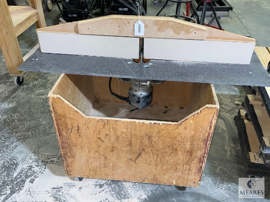 Porter-Cable Model 7518 Variable Speed Production Router with Table and Bin