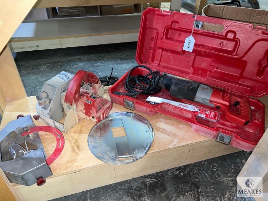 Milwaukee Heavy Duty Orbital Super SawZall and Circular Saw with Dust Collector Attachment