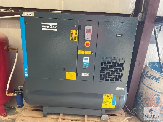 Atlas Copco G11FF 15-HP 71-Gallon Rotary Screw Air Compressor w/ Dryer - 3PH