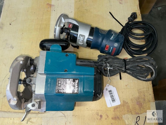 Makita 3612C Router and Bosch GKF125CE Router