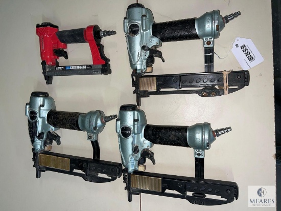 Group of Four Air Brad Nailers - Arrow and Hitachi