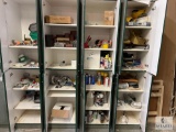 Four Custom-Built Cabinets and Contents - Hardware, Paint