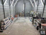 Contents of the Paint Spray Booth - Paint, Stain, Vent Fan