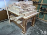 Custom-Built Work Table and Wood Drawer Cut Pieces
