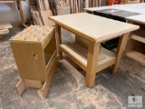 Custom-Built Work Table and Outfeed Table