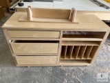 Custom-Built Work Table with Drawers