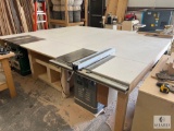Large Custom-Built Work Table - MACHINES NOT INCLUDED