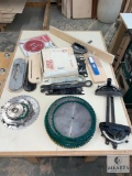 Mixed Lot of New Saw Blades, Used Saw Blades, Guards