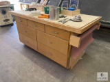 Custom-Built Work Table - CONTENTS NOT INCLUDED