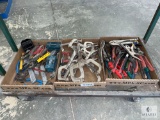 Hand Tool Lot: Vise Grips, Pliers, Shears, Knives, Wire Tools