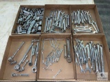 Large Lot of Craftsman Tools - SAE and Metric Wrenches and Sockets