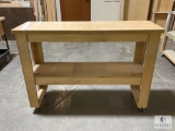 Custom-Built Rolling Work Table