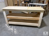 Custom-Built Rolling Work Table