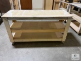 Custom-Built Rolling Work Table