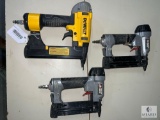 Group of Three Air Brad Nailers - DeWalt, Porter-Cable