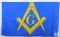 3'x5' Masonic Flag with Two Brass Grommets