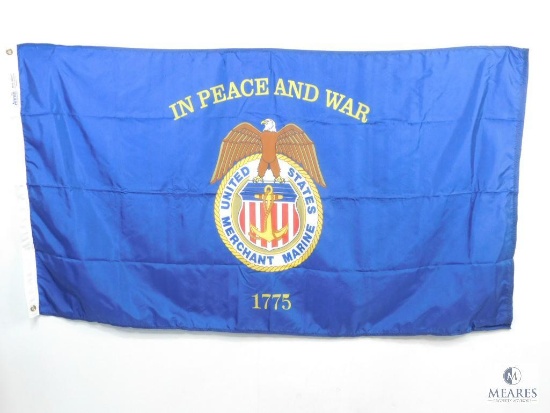 3'x5' Nylon 1775 United States Merchant Marine Flag with Two Brass Grommets
