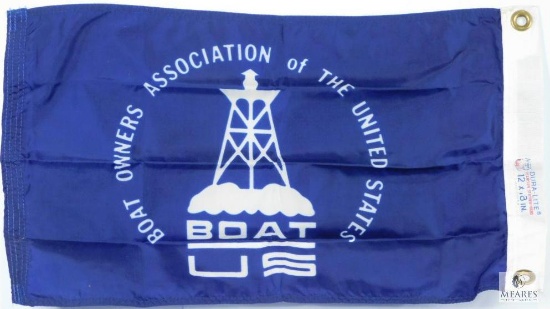 12"x18" Boat Owners Association of The United States Flag with Two Brass Grommets