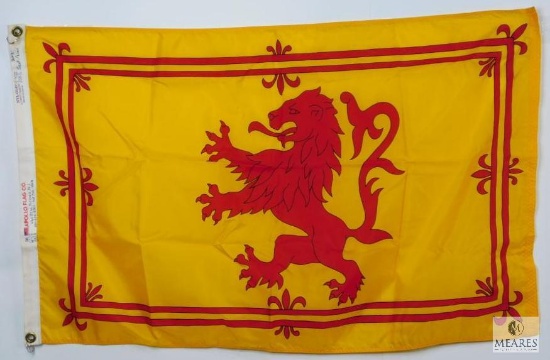 2'x3' Nylon Scotland Rampart Lion Flag with Two Brass Grommets