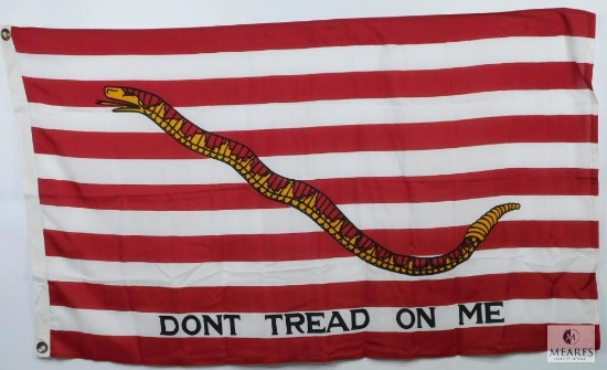 3'x5' Naval Jack Don't Tread On Me Flag with Two Brass Grommets