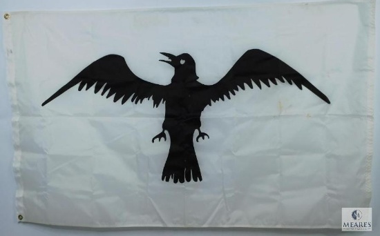 3'x5' Nylon Raven Flag with Two Brass Grommets