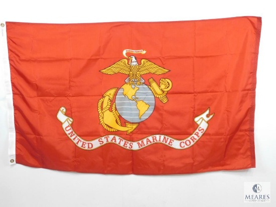 3'x5' Nylon United States Marine Corps H&G Flag with Two Brass Grommets