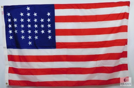 3'x5' 34-Star United States Flag with Two Brass Grommets