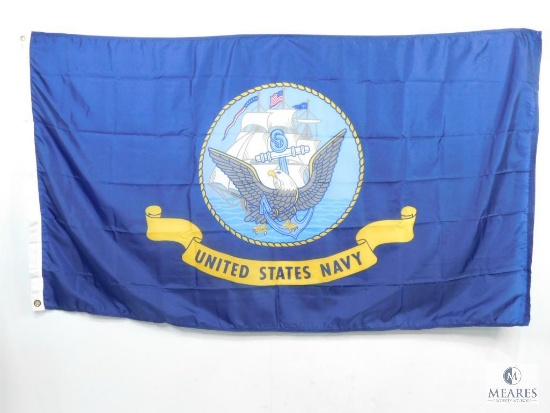 3'x5' DW United States Navy H&G Flag with Two Brass Grommets