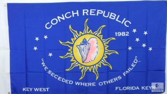 3'x5' Conch Republic Flag "We Seceded Where Others Failed"