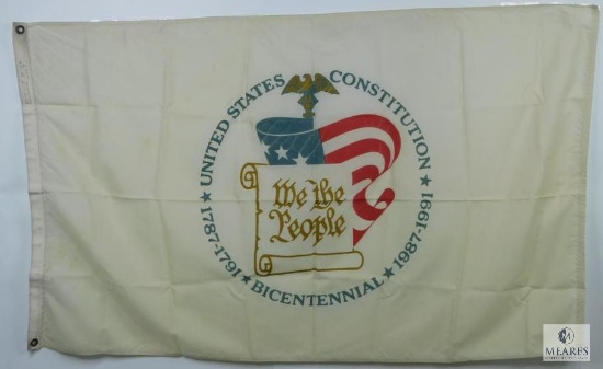3'x5' United States Constitution We the People Flag with Two Grommets